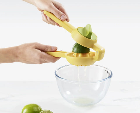 Joseph Joseph JuiceMax™ Dual-action Yellow Citrus Press