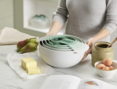 Joseph Joseph Nest™ 9 Plus Green Bowl Set - Sage