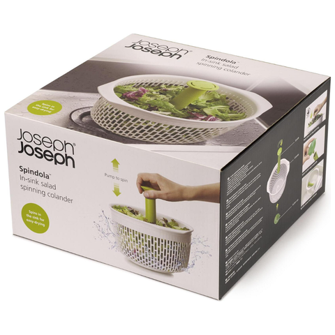 Joseph Joseph Spindola™ Green In-sink Salad-spinning Colander