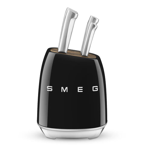 SMEG Knife Block Set, Black