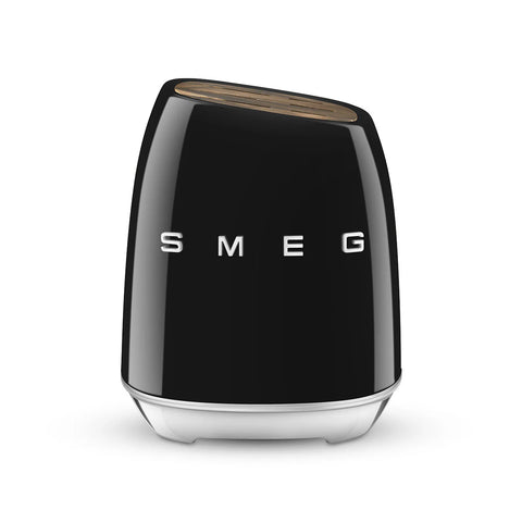 SMEG Knife Block Set, Black