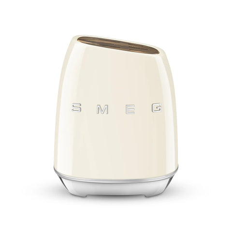 SMEG Knife Block Set, Cream