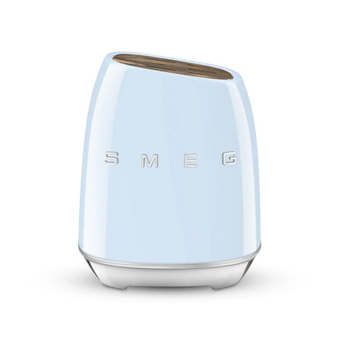 SMEG Knife Block Set, Pastel Blue
