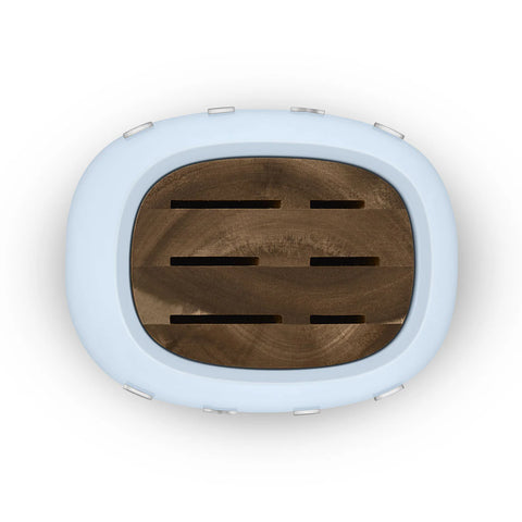 SMEG Knife Block Set, Pastel Blue