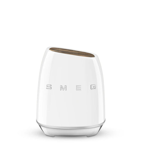SMEG Knife Block Set, White