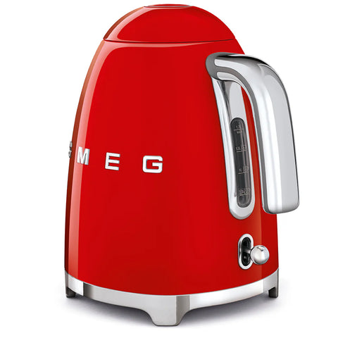 SMEG 7 Cup Retro Style Electric Tea Kettle, Red