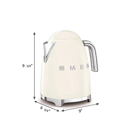 SMEG 7 Cup Retro Style Electric Tea Kettle, Pastel Green