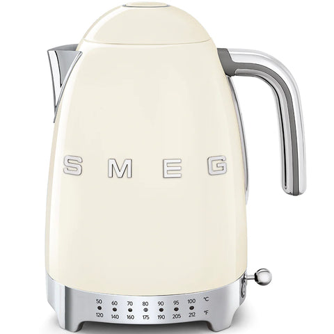 SMEG Retro Style 7 Cup Variable Tea Kettle, Cream