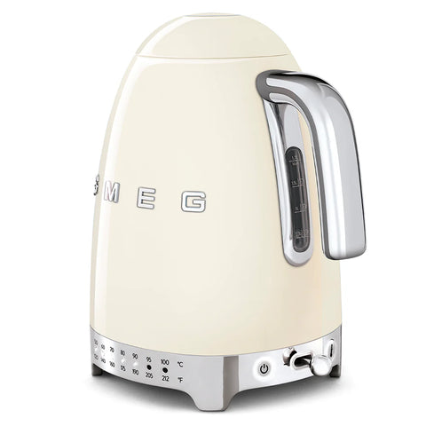 SMEG Retro Style 7 Cup Variable Tea Kettle, Cream
