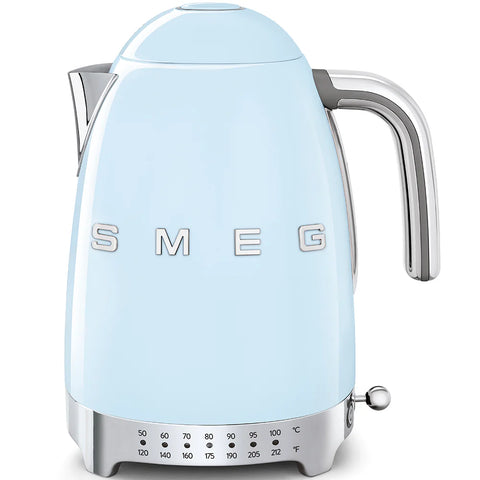 SMEG Retro Style Variable Temperature Kettle, Pastel Blue