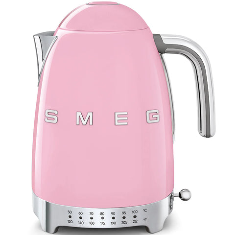 SMEG Retro Style Variable Temperature Kettle, Pink