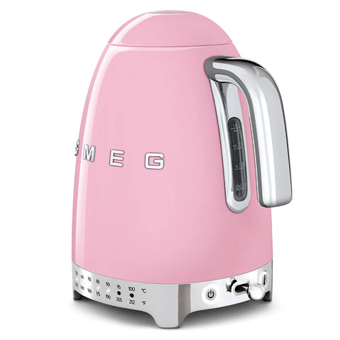 SMEG Retro Style Variable Temperature Kettle, Pink