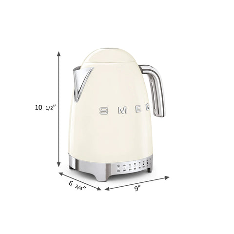 SMEG Retro Style 7 Cup Variable Tea Kettle, White