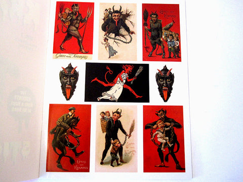 Creepy Krampus Sticker Book