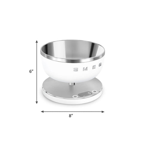 SMEG Contemporary Kitchen Scale, Matte White