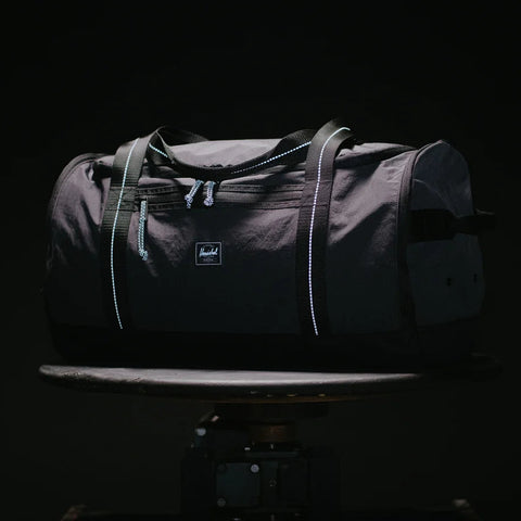 Kaine Ripstop Reflective Duffle, Black/Black - Herschel Supply Co.