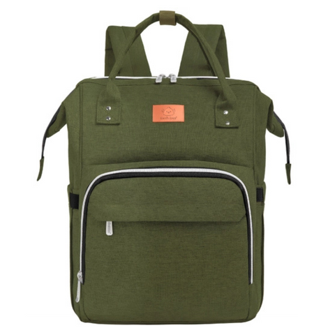 KeaBabies Original Diaper Bag Backpack - Dark Olive