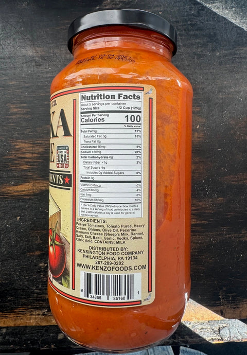 Kensington Food Co. Vodka Sauce
