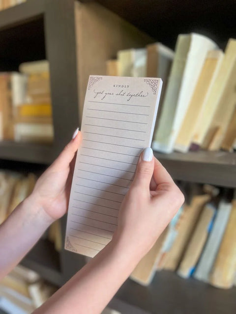 Kindly Get Your Shit Together Skinny Notepad