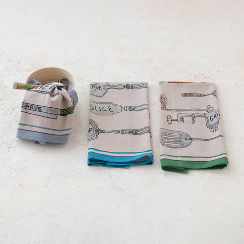 Kitchen Utensils Tea Towel - Serve