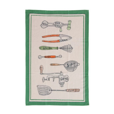 Kitchen Utensils Tea Towel - Mix