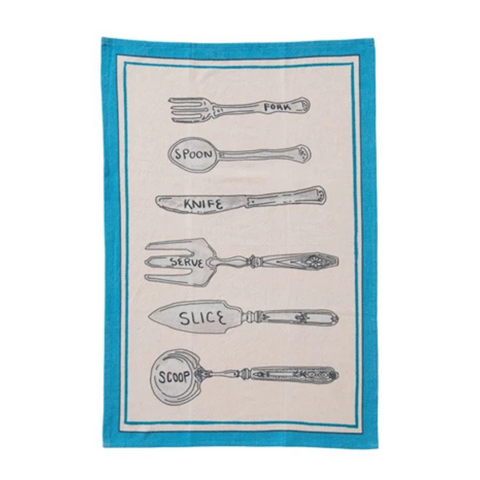 Kitchen Utensils Tea Towel - Serve