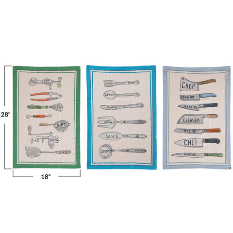 Kitchen Utensils Tea Towel - Serve