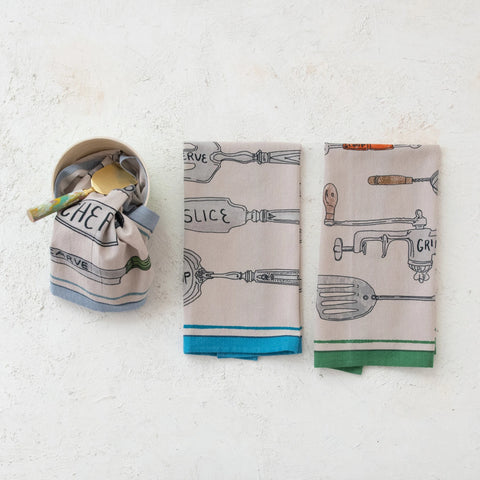 Kitchen Utensils Tea Towel - Serve