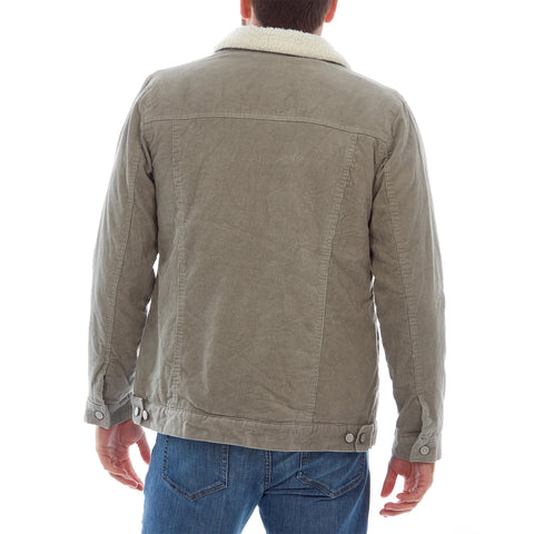 Kolton Corduroy Trucker Jacket - Jade