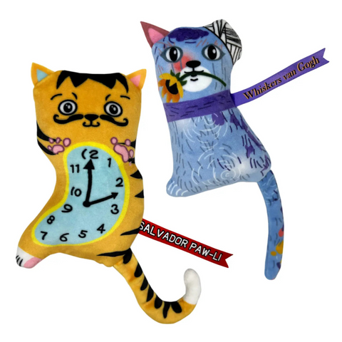 Kong® Artz Dali / Van Gogh Cat Toy 2pk