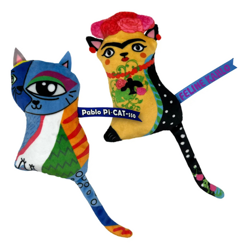 Kong® Artz Kahlo / Picasso Cat Toy 2pk