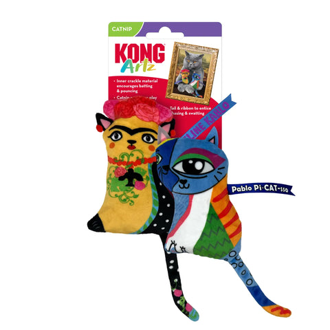 Kong® Artz Kahlo / Picasso Cat Toy 2pk