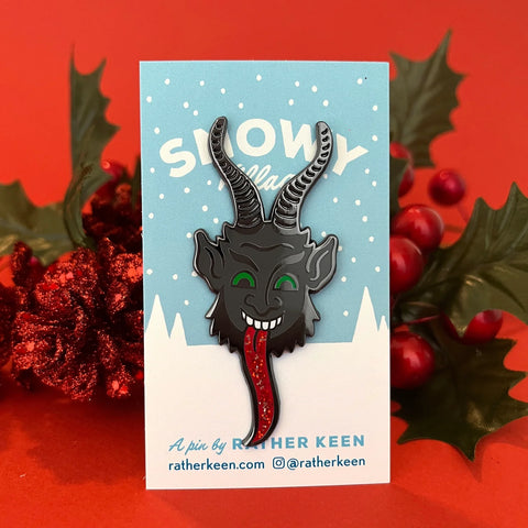 Krampus Enamel Pin