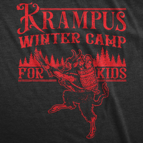 Krampus Winter Camp Tee - Heather Black