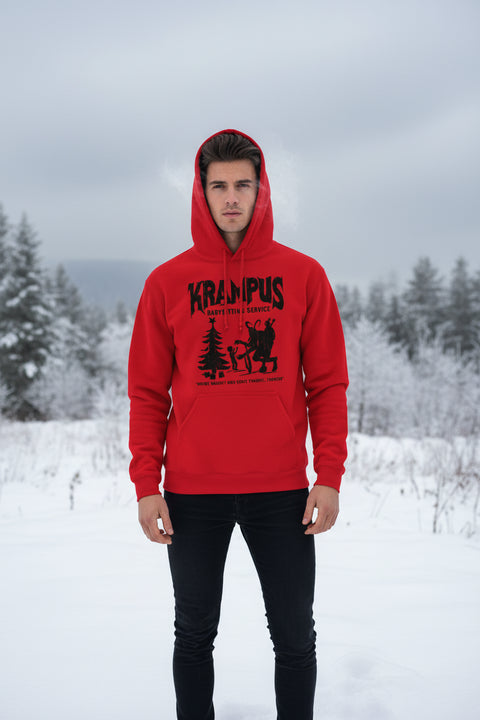 Krampus Babysitting Service Hoodie