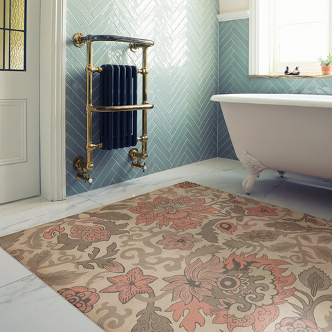 Pattern 71 "Kyoto" Vinyl Floorcloth - Spicher & Co.