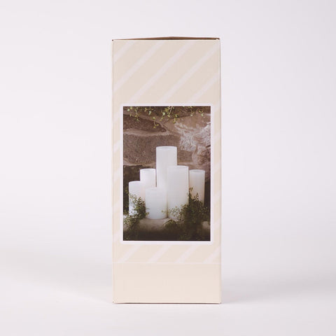 LED Wax Dripping Pillar Candle, 3" x 8"