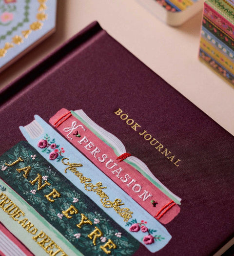 Ladies Night Book Club Embroidered Book Journal - Rifle Paper Co