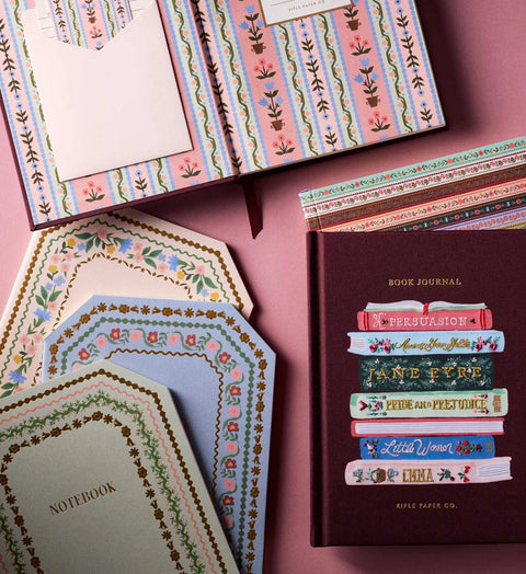 Ladies Night Book Club Embroidered Book Journal - Rifle Paper Co