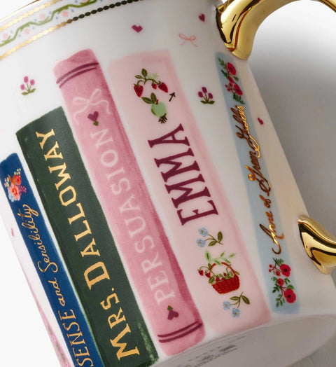 Ladies Night Book Club Porcelain Mug - Rifle Paper Co