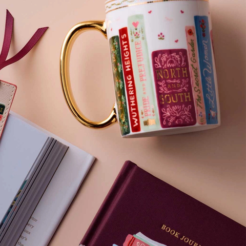 Ladies Night Book Club Porcelain Mug - Rifle Paper Co