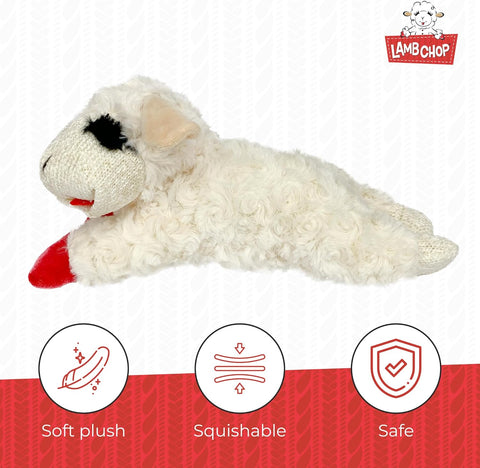 Lamb Chop Plush Dog Toy 10"