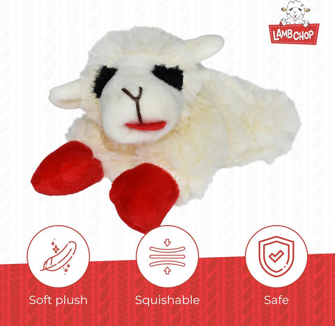 Lamb Chop Plush Dog Toy 6"