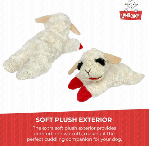 Lamb Chop Plush Dog Toy 10"