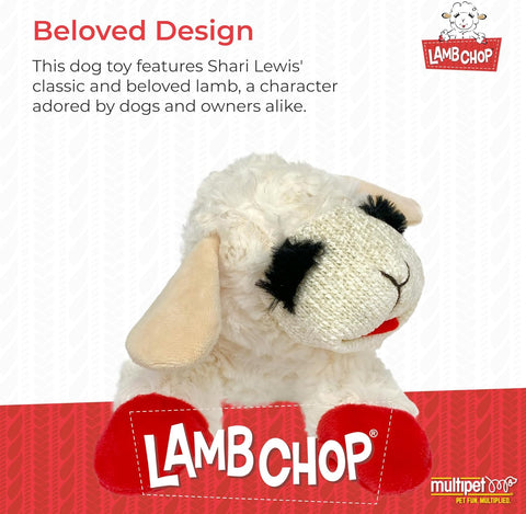 Lamb Chop Plush Dog Toy 10"
