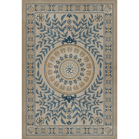 Pattern 40 "Villa dEste" Vinyl Floorcloth - Spicher & Co.