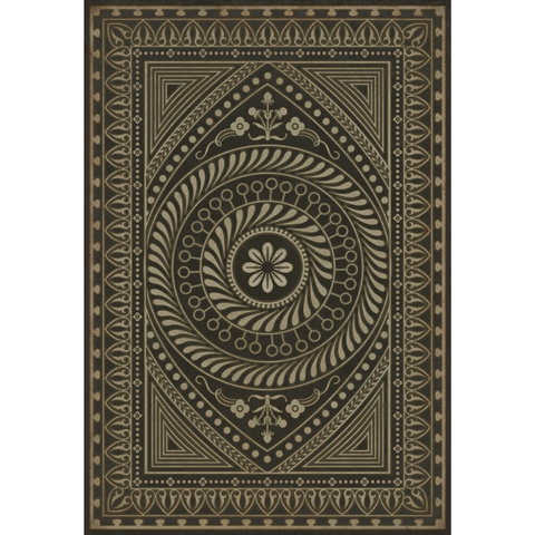 Pattern 75 "The All Seeing Eye" Vinyl Floorcloth - Spicher & Co.