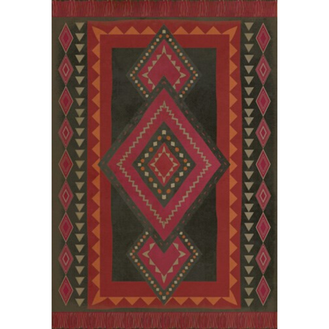 Pattern 61 "Gypsy" Vinyl Floorcloth - Spicher & Co.