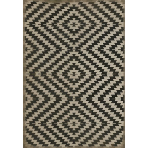 Pattern 63 "Doplar Effect" Vinyl Floorcloth - Spicher & Co.