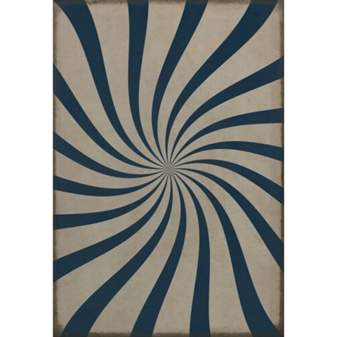 Pattern 59 "Water Spout" Vinyl Floorcloth - Spicher & Co.